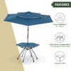 ARROWHEAD OUTDOOR KKS0294U 8FT BEACH UMBRELLA + FOLDING TABLE KKS0294U - BLUE