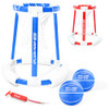 GOSPORTS SPLASH HOOP 360 FLOATING POOL BASKETBALL GAME, 2 BALLS,PUMP-BLUE