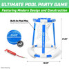 GOSPORTS SPLASH HOOP 360 FLOATING POOL BASKETBALL GAME, 2 BALLS,PUMP-BLUE