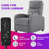 Zanzio Living Room Massage Recliner Chair, Modern High Back Adjustable Heated