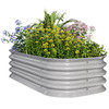 EAST OAK Galvanized Raised Garden Bed Kit, Gardening, Multiple Size Options