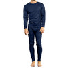 GALAXY BY HARVIC 2-PIECE LIGHTWEIGHT THERMAL SET TOP BOTTOM SIZE: MEN L - NAVY New