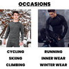 GALAXY BY HARVIC 2-PIECE LIGHTWEIGHT THERMAL SET TOP BOTTOM SIZE: MEN L - BLACK New
