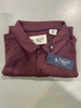 ORIGINAL PENGUIN MEN'S SOLID SHORT SLEEVE POLO - SIZE: MEN M - BURGUNDY