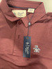 ORIGINAL PENGUIN MEN'S SOLID SHORT SLEEVE POLO - SIZE: MEN M - BURGUNDY