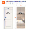 MAGZO Magnetic Screen Door Fit Door Size 34 x 82 Inch Screen Size 36 x 83"