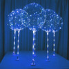 Lightsfever blue 6pc LED Light up Balloon with sticks stands and batterys New