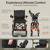 SuperHandy GoRide 2 Electric Wheelchair, Lightweight (42 lbs), Foldable