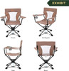ARROWHEAD OUTDOOR 360° DEGREE SWIVEL HUNTING CHAIR W/ARMRESTS - TAN
