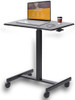 NEWBULIG MOBILE LAPTOP OVERBED TABLE ADJUSTABLE HEIGHT SMALL ROLLING - BLACK