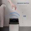 ELLO&ALLO 30 LITER 8 GALLON TOUCHLESS RECTANGULAR AUTOMATIC MOTION SENSOR TRASH
