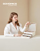 SONGMICS Jewelry Box Glass Lid 3-Layer Organizer 2 Drawers JBC239WT - WHITE/GOLD