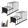 CUISINEL LID AND DISH ORGANIZER RACK 2PACK MATTE BLACK KITCHEN STORAGE