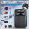 GEYGUY GTSK12-2 DSP PORTABLE BLUETOOTH PA SYSTEM SPEAKER 2 WIRELESS MICS