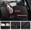 KIVAGURU LEATHERETTE CAR SEAT COVERS, UNIVERSAL FIT - FULL SET - BLACK