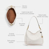 COACH WOMEN'S SOFT PEBBLE LEATHER CARY SHOULDER BAG SIZE WOMEN ONE SIZE - CHALK New