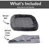 NEW WORLD DOG CRATE COMFORT KIT FITS 48-INCH DOG CRATE - GRAY New