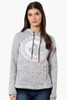 CANADA WEATHER GEAR CHEST LOGO FLEECE HOODIE - SIZE: WOMEN XL - GRAY New