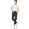PURE CHAMP MEN'S FLEECE LINED CASUAL JOGGER ZIPPER POCKETS - SIZE: MEN M - NAVY New