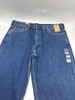 LEVI'S MEN'S 550 RELAXED FIT JEANS - SIZE: MEN 44X30 - DARK STONEWASH New