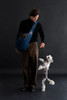 NOAH & PAW DOG SLING CARRIER FOR SMALL DOGS 5-18LB, PREMIUM DENIM - DARK BLUE New