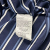 CALLAWAY SHIRT MEN'S NAVY BLUE WHITE STRIPED SHORT SLEEVE GOLF POLO - L - NAVY New