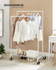 SONGMICS Heavy-Duty Clothes Rack, Double-Rod Clothing Rack for Hanging Clothes