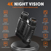 GTHUNDER NIGHT VISION GOGGLES, GTHUNDER 4K UHD VIDEO, 52MP PHOTOS, - BLACK