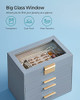 SONGMICS JEWELRY BOX, 4-LAYER JEWELRY ORGANIZER, 3 DRAWERS, UJBC161Q01 - BLUE