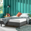ZINUS CURTIS UPHOLSTERED PLATFORM BED FRAME - QUEEN - GRAY