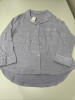 AAMIKAST WOMEN'S LONG SLEEVE BUTTON DOWN PAJAMA SET -SIZE: L - PURPLE LAKE New