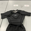 TUOY PADDED TSHIRT COMPRESSION SHORT SLEEVE - SIZE: YOUTH YM - BLACK/GRAY New