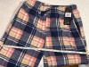 YUNA PAJAMA PANTS WOMENS MULTI PLAID SUPER SOFT ELASTIC WAIST - M/L - BLUE/PINK