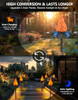 ANMEIX SOLAR CHRISTMAS LIGHTS OUTDOOR UPGRADED SOLAR TORCH LIGHTS 4 PACK BLACK