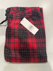 BELLO WOMENS EXTRA SOFT FLEECE PAJAMA PANTS - SIZE: WOMEN M - RED/BLACK New