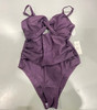 CUPSHE ONE PIECE BATHING SUIT - SIZE: WOMEN M - DARK PURPLE