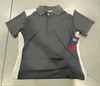 REEBOK SHORT SLEEVE POLO - SIZE: WOMEN L - GRAY/WHITE
