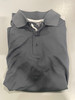 REEBOK SHORT SLEEVE POLO - SIZE: WOMEN L - GRAY/WHITE