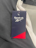 REEBOK SHORT SLEEVE POLO - SIZE: WOMEN L - GRAY/WHITE