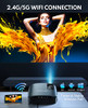 GOODEE PROJECTOR 4K WITH WIFI AND BLUETOOTH SUPPORTED FHD 1080P - TITANIUM GRAY