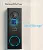Eufy Security Wi-Fi Video Doorbell, 2K Resolution Wires Doorbell T8200
