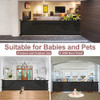 KISKIZ 85 INCH WIDE RETRACTABLE MESH BABY DOG GATE EXTRA LONG OPENINGS - BLACK KISKIZ 85 INCH WIDE RETRACTABLE MESH BABY DOG GATE EXTRA LONG OPENINGS - BLACK