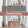 KISKIZ 85" Retractable Baby Gate w/Mesh Wide Open Space - Gray