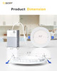 Ensenior 6 Pack 4 Inch LED Recessed Light, Dimmable, 3000K Warm White W750LM Ensenior 6 Pack 4 Inch LED Recessed Light, Dimmable, 3000K Warm White W750LM
