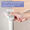 MOMCOZY RETRACTABLE BABY GATE EXTRA WIDE MESH GATES 33" TALL X 71" WIDE - WHITE MOMCOZY RETRACTABLE BABY GATE EXTRA WIDE MESH GATES 33" TALL X 71" WIDE - WHITE