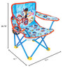 JAKKS PACIFIC PAW PATROL KIDS CAMPING CHAIR CAMP FOLD N GO CHAIR - BLUE