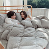 AIRLUCK FEATHER DOWN COMFORTER,COVER , MEDIUM WARMTH QUEEN, 90"X90",GREY -10 set