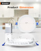 ENSENIOR 6 PACK 6 INCH LED RECESSED LIGHT - ETL & FCC & IC - WHITE ENSENIOR 6 PACK 6 INCH LED RECESSED LIGHT - ETL & FCC & IC - WHITE