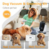 FOTING 8 in 1 Dog Grooming Vacuum & Dryer Kit Pet Grooming Dogs, Black/White