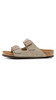 BIRKENSTOCK ARIZONA SUEDE WITH SOFT FOOTBED MEN 7 WOMEN 9 EU M40 TAUPE